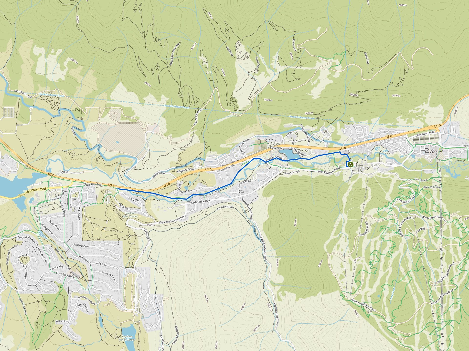 The best walks and hikes around Keystone | Komoot
